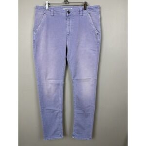 Barmas Jeans Heavy Purple Italian Luxury Mens 35 Slim Fit Preppy Designer Pants